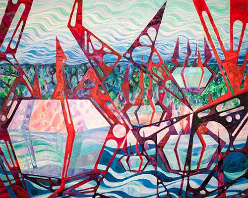 Spiegelung eines zersplitterten Himmels (020)