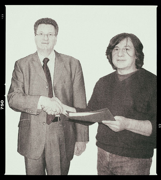 Wilhelm Spindler und Bürgermeister von Langenselbold